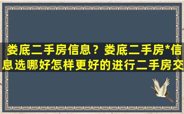 娄底二手房信息？娄底二手房*信息选哪好怎样更好的进行二手房交易插图